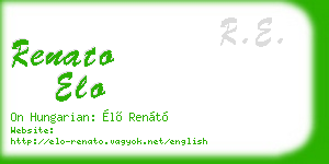 renato elo business card