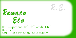 renato elo business card